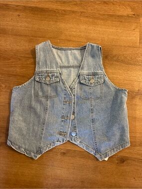 Light Wash Denim Vest